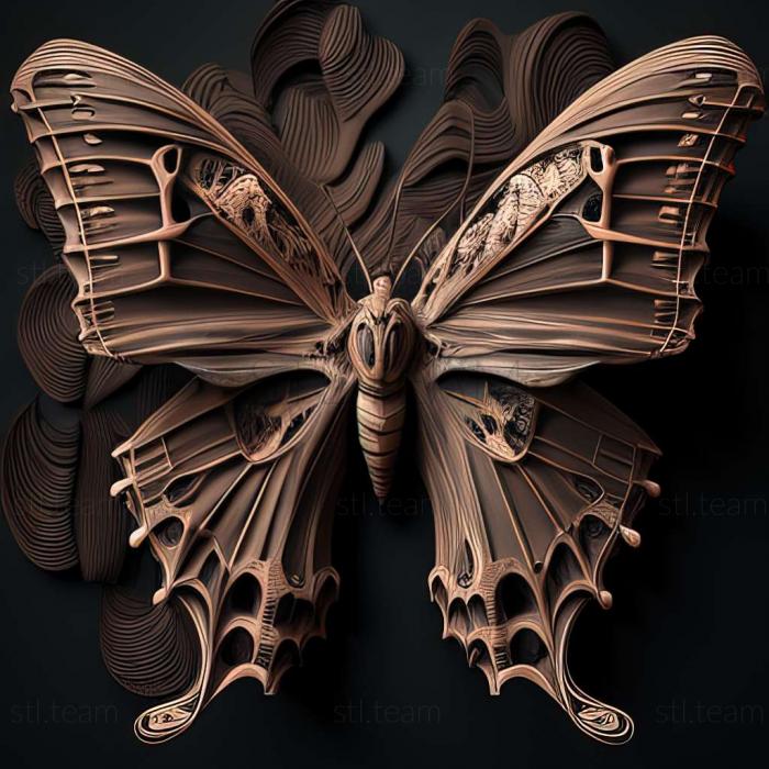 3D model Papilio alcmenor (STL)